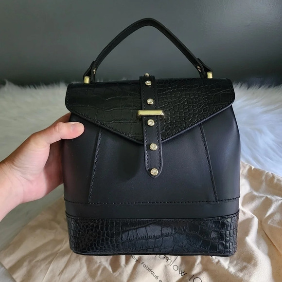 *NWT* House of Harlow 1960 Leather Croc Embossed Mini Backpack - Picture 4 of 9